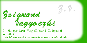 zsigmond vagyoczki business card